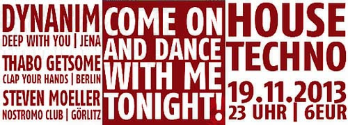 Nostromo-Veranstaltung-CoMe On-aNd-DanCe-witH-Me-tOnIgHth3